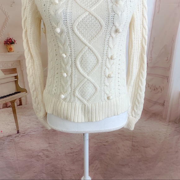 J Crew Azra Cable Knit Pull Over Sweater - Picture 5 of 12